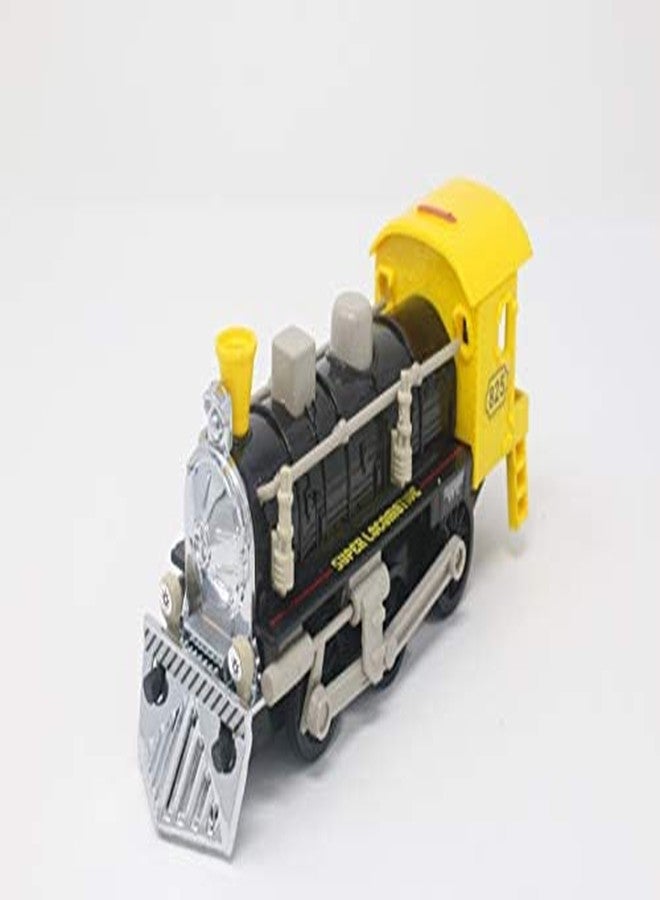 Shinsei Super Locomotive Train Maintenance Free Pullback Spring Action Race Toy Gift for Boys 3+ Years. Strong ABS Plastic, NO Sharp Edges, BIS Certified. Pack of 1, Color Yellow - Image 2